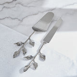 Silver Oak 2-Piece Cake Server and Knife Set
