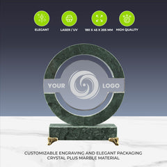 Round Crystal and Marble Awards