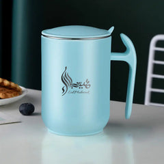 Stainless Steel Coffee Mug With Lid and Handle