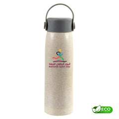 Eco-neutral Wheat Straw Glass Bottle