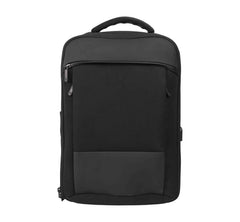 Black Leather Detail Backpack