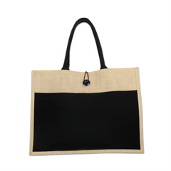 Trucs - Jute Bag with Canvas Pocket