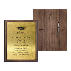 Matt Veneer Wooden Plaque with Box