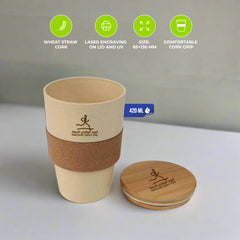 Wheat Straw Cork Grip Tumbler