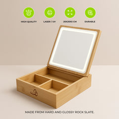 Bamboo Frame Vanity Mirror