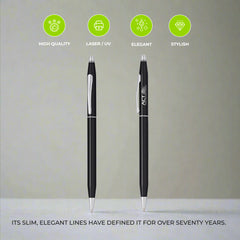 Cross Classic Century® Black Lacquer with Polished Chrome Appointments Ballpoint Pen