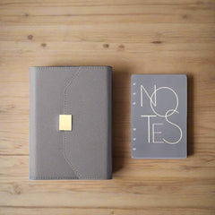 Executive Leather Notebook Set with Box and Pen