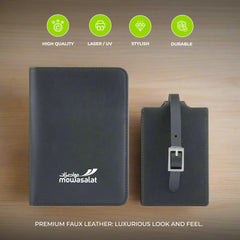 Diplomat Travel Gift Set with Passport Holder and Luggage Tag