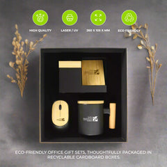 Bamboo Gift Sets in Black Cardboard Box