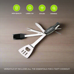 Swiss Peak Barbecue 7-In-1 Multi Tools Set