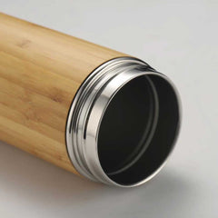 Bamboo Flask with Temperature Display
