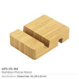 Bamboo Phone Stands with Two Different Slots