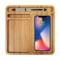 Bamboo Wireless Charger Docking Station