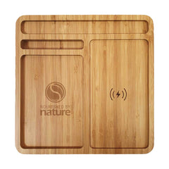 Bamboo Wireless Charger Docking Station