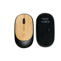 Bamboo Wireless Mouse in Black Color