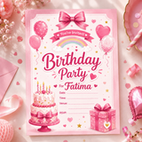 Personalized Birthday Invitation Card