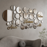 3D Mirror Wall Stickers, EEEkit Self-Adhesive Round Acrylic Wall Decals DIY