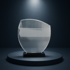 Elegant Crystal Plaque