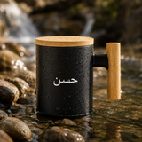 Ceramic Coffee Mugs with Bamboo Handle