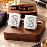 Personalized Cufflinks Titanium Steel Mirror