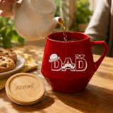 Eco-Neutral Ceramic Mug with Bamboo Lid