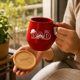 Eco-Neutral Ceramic Mug with Bamboo Lid