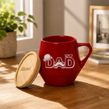 Eco-Neutral Ceramic Mug with Bamboo Lid