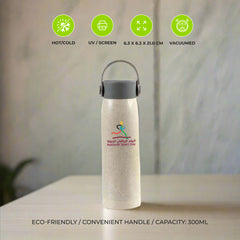 Eco-neutral Wheat Straw Glass Bottle