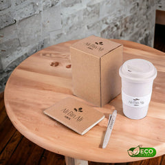 KORGAN - Eco Set of Mug, FSC Notebook and Pen