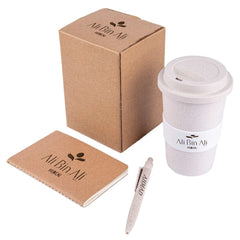 KORGAN - Eco Set of Mug, FSC Notebook and Pen