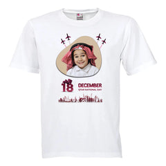 Roundneck T-Shirt - Polyester - White (For Kids)