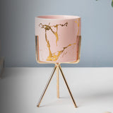 Ceramic Candle stand with Metal Frame
