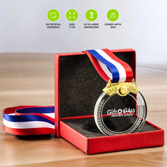 Corporate Crystal Medals