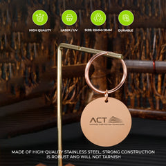 Stainless Steel Round Key Chain for Engrave