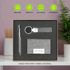 RPET Pen, Card Holder and Keychain Gift Sets