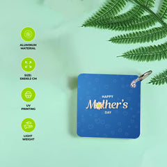 Sublimation Square Aluminum keychains