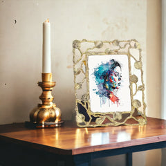 Metal Photo Frame Custom Light Luxury Creative Leaf Photo Frame Table Decoration