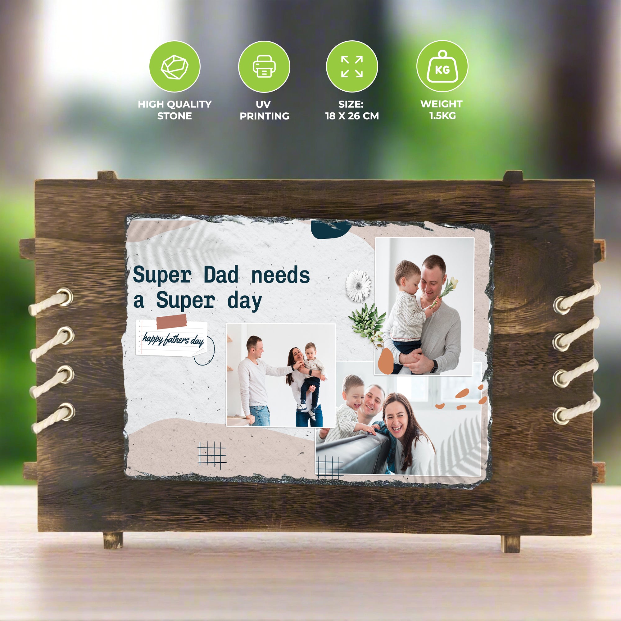 MR.R Sublimation Blanc Rectangulaire Rock Slate Photo Plaque Cadre Photo, Nouveauté Cadre Photo Personnalisé pour Mariage, Anniversaire, Naissance De Bébé,7.8'' x11.8 MR.R Sublimation Blanc Rectangulaire Rock Slate Photo Plaque Cadre Photo, Nouveauté Cadre Photo Personnalisé pour Mariage, Anniversaire, Naissance De Bébé,7.8'' x11.8
