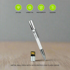Metal Ball pen With Usb Flash drive