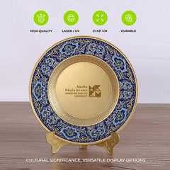 Zinc Alloy Relievo Souvenir Plate