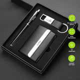 Elegant Card Holder and Keychain Gift Set