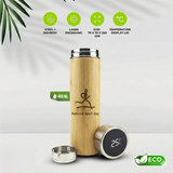 Bamboo Flask with Temperature Display