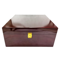 Gold & Silver Boat Model in Wooden Display Case