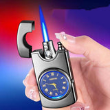 Cigarette Lighter with Watch Blue Flame