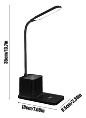 Giftology 3-in-1 Desk Lamp with 15W Wireless Charger & Pen Holder