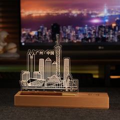 Customizable Rechargeable Acrylic Wireless Charging Table Lamp