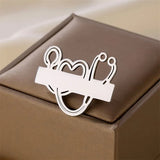 Stainless Steel Name Badge Lapel Pin for Doctors & Nurses