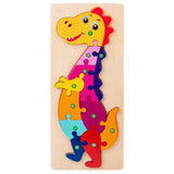 Montessori 3D Educational Pegged Puzzles Board