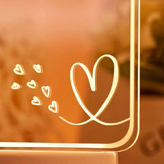 Personalized Photo Lamp Acrylic  Board Night Light Colors