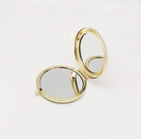 Portable Metal Makeup Hand Mirror